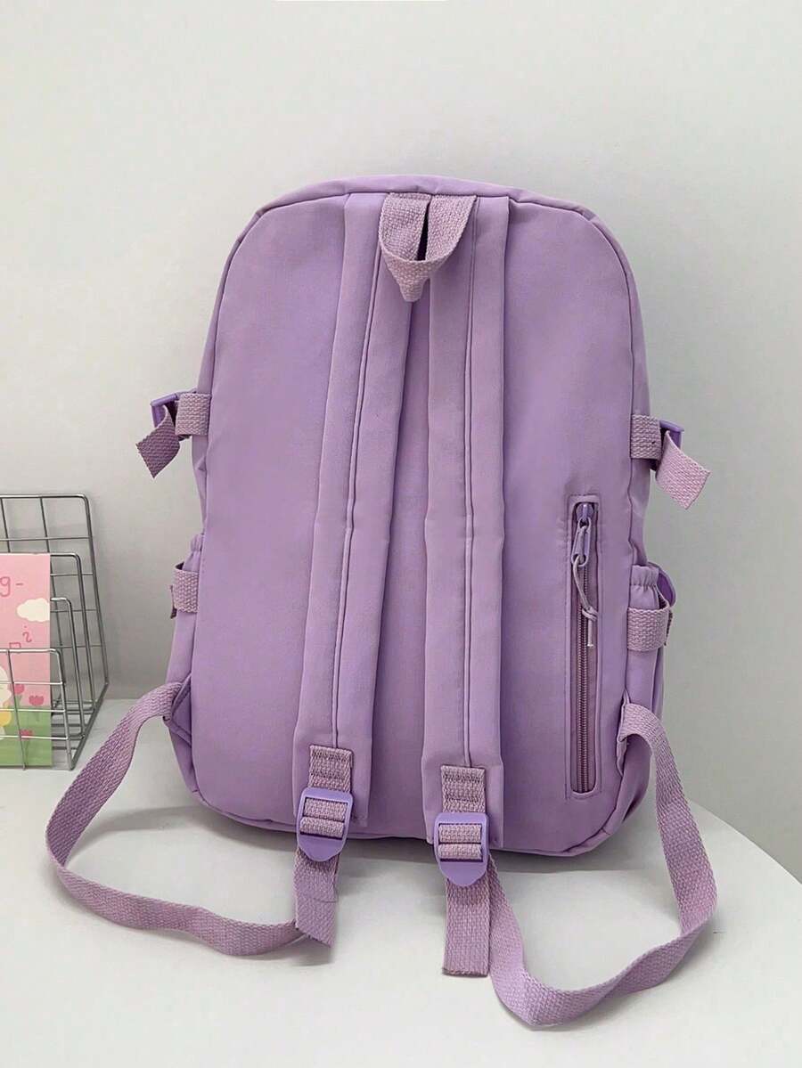 High Capacity Student Backpack With Cute Ins Style Design Practical Casual School Bag For Teen Girls Boys Fashion Daily Use Daypack