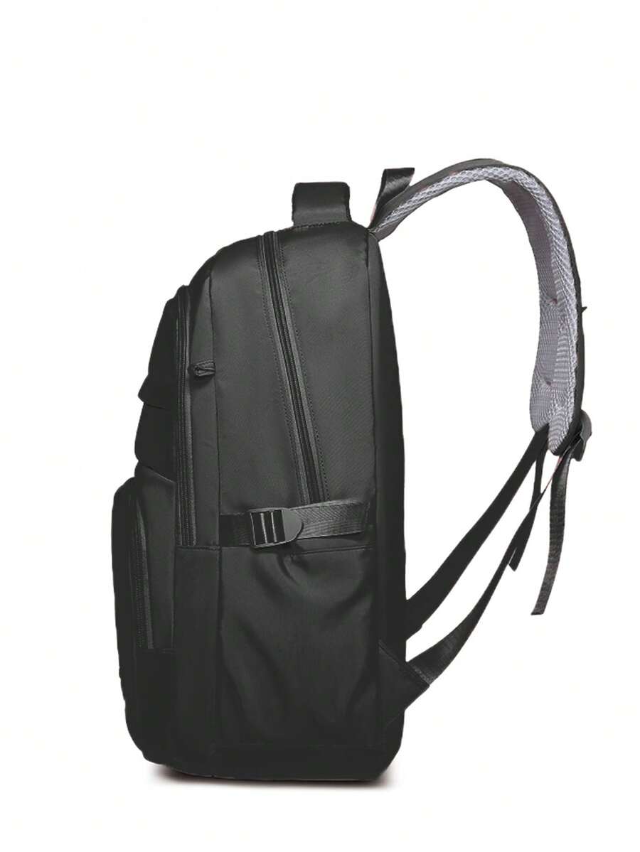 Large Capacity Lightweight Student School Backpack With Accessory Charm Casual Bookbag For Middle High School Boys Girls Daily Use