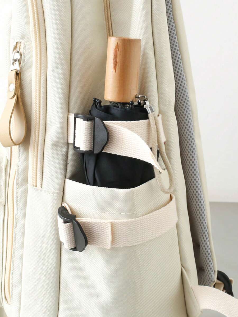 5pcs School Backpack Set With Laptop Compartment Classic Basic Multi Piece Student Bag Handbag Crossbody Coin Purse Pencil Case
