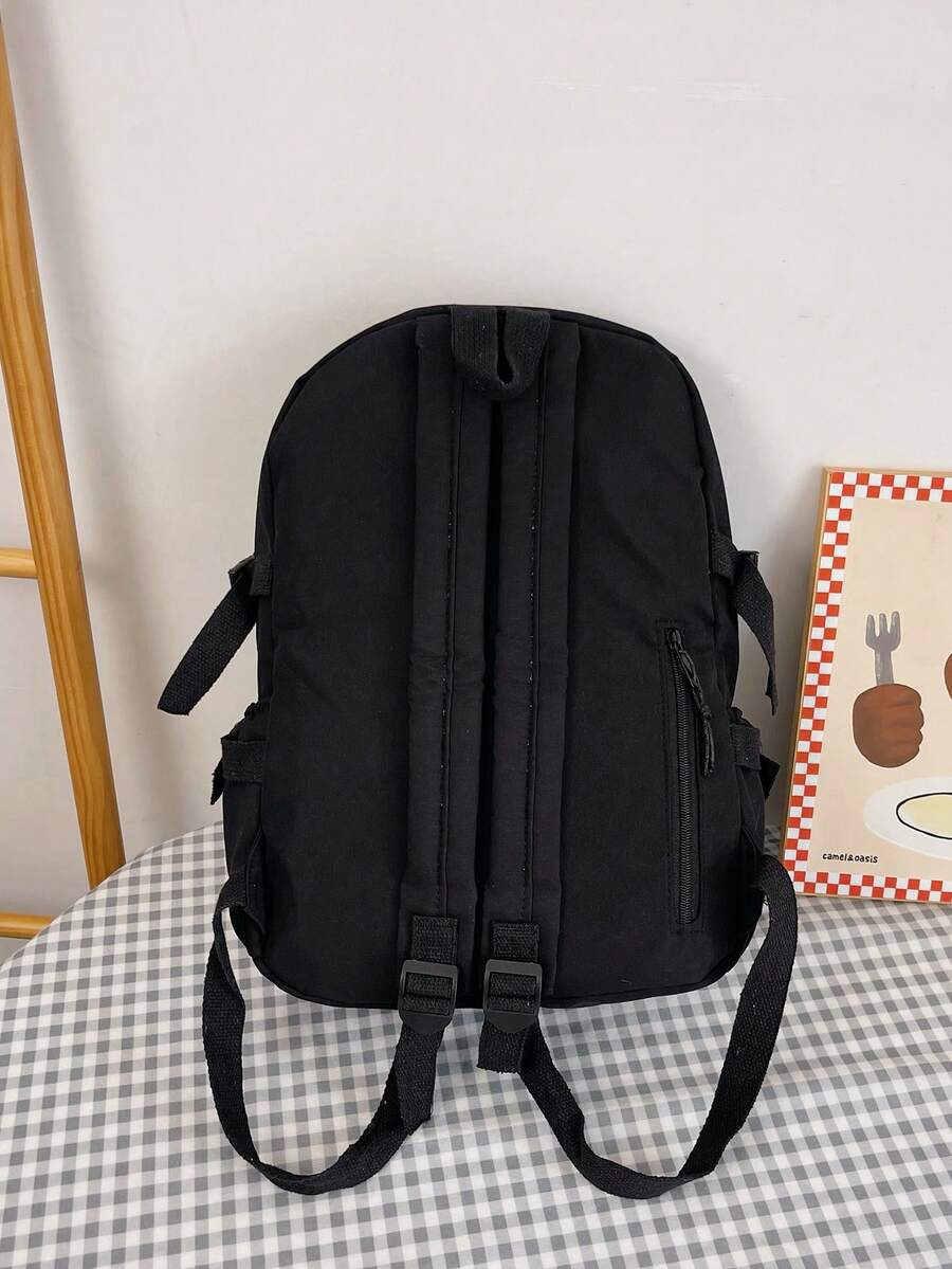 High Capacity Student Backpack With Cute Ins Style Design Practical Casual School Bag For Teen Girls Boys Fashion Daily Use Daypack