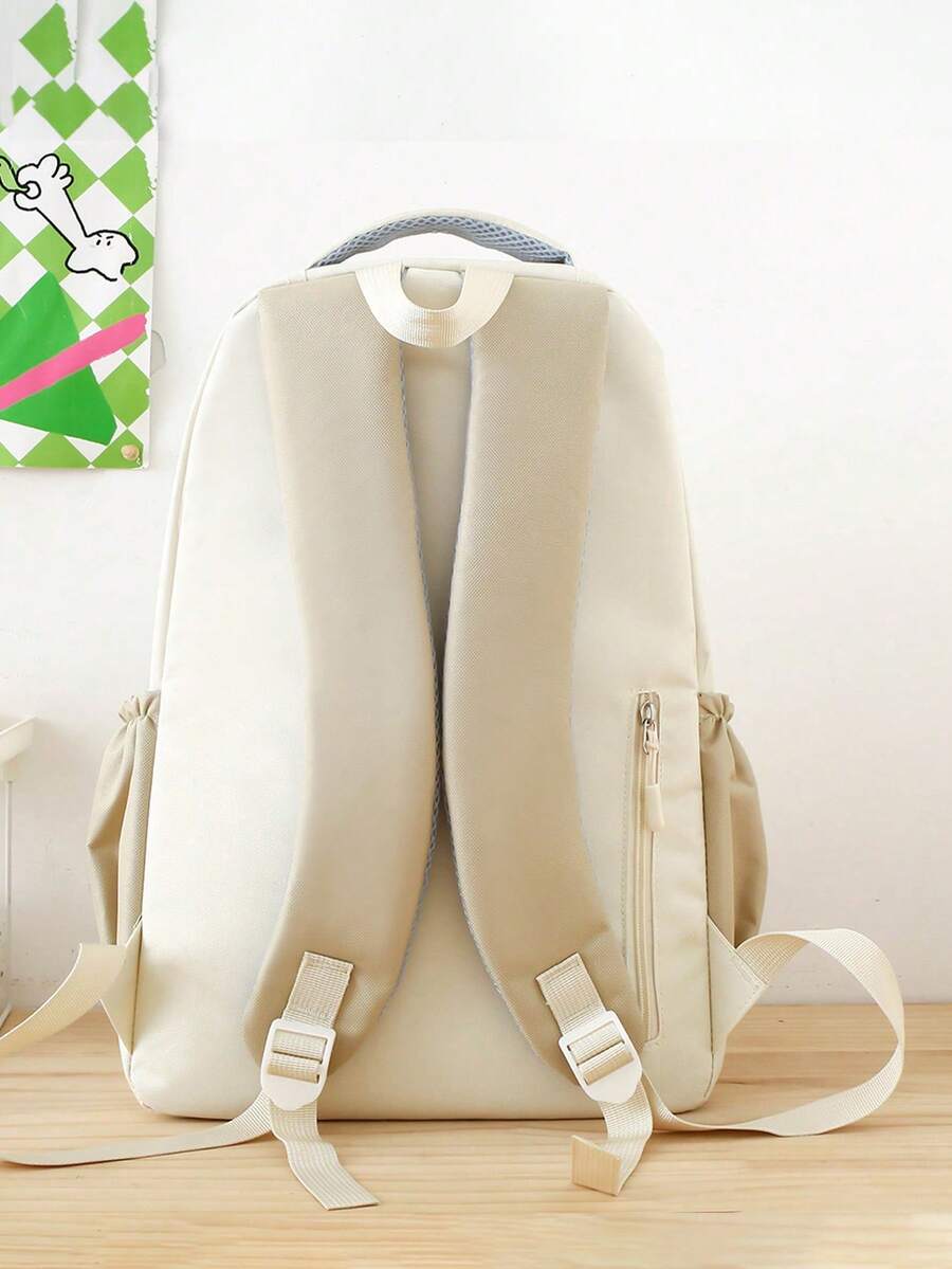5pcs School Backpack Set With Laptop Compartment Classic Basic Multi Piece Student Bag Handbag Crossbody Coin Purse Pencil Case
