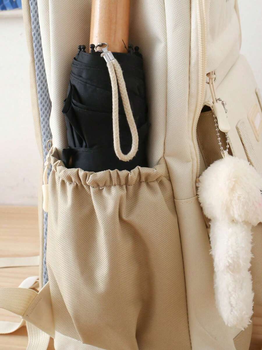 5pcs School Backpack Set With Laptop Compartment Classic Basic Multi Piece Student Bag Handbag Crossbody Coin Purse Pencil Case