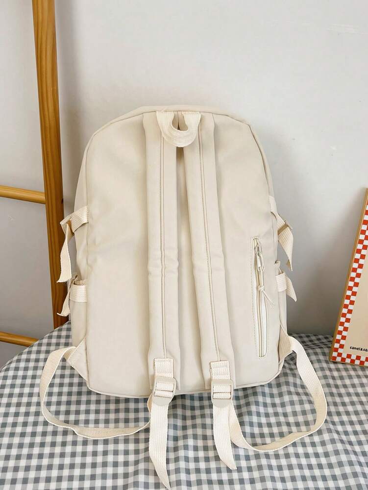 High Capacity Student Backpack With Cute Ins Style Design Practical Casual School Bag For Teen Girls Boys Fashion Daily Use Daypack