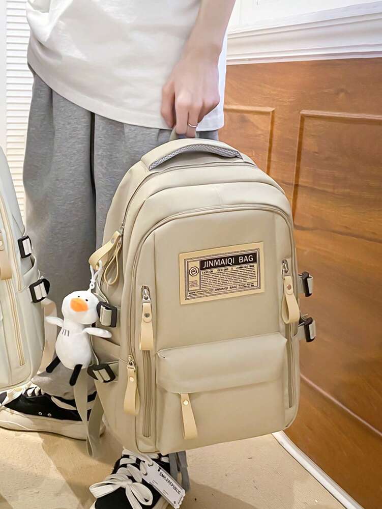 5pcs School Backpack Set With Laptop Compartment Classic Basic Multi Piece Student Bag Handbag Crossbody Coin Purse Pencil Case