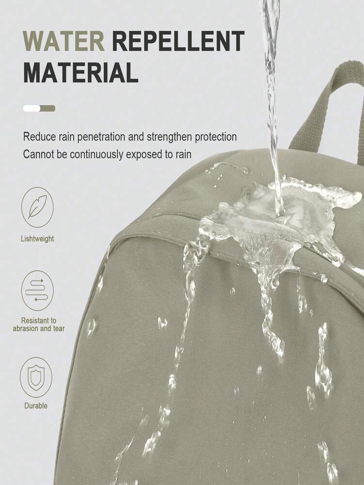 Waterproof School Backpack For Teen Girls Boys Simple Casual Laptop Bag Lightweight College Student Daypack Travel Bookbag Aesthetic